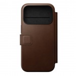 NOMAD θήκη Πορτοφόλι δερμάτινη Modern Folio Rugged rustic MagSafe για Apple iPhone 17 PRO 6.3 2025 - ΚΑΦΕ - NM014186858