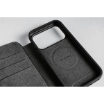 NOMAD θήκη Πορτοφόλι δερμάτινη Modern Folio Rugged rustic MagSafe για Apple iPhone 17 PRO 6.3 2025 - ΚΑΦΕ - NM014186858