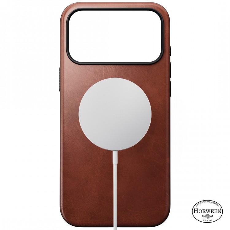 NOMAD θήκη δερμάτινη Modern Horween MagSafe SE για Apple iPhone 17 PRO MAX 6.9 2025 - Olde Dublin RUSTIC ΚΑΦΕ - NM014223858