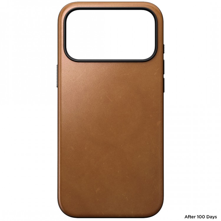 NOMAD θήκη δερμάτινη Modern MagSafe για Apple iPhone 17 Pro 6.3 2025 - English Tan ΚΑΦΕ - NM014315858