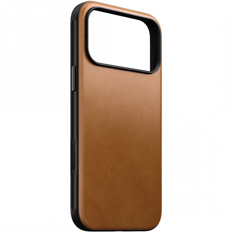NOMAD θήκη δερμάτινη Modern MagSafe για Apple iPhone 17 Pro 6.3 2025 - English Tan ΚΑΦΕ - NM014315858