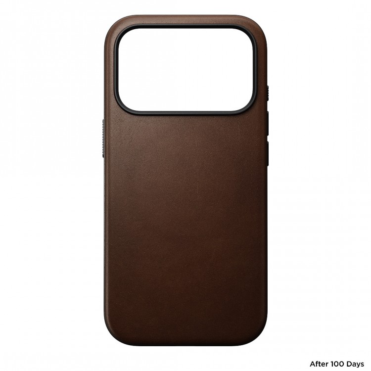 NOMAD θήκη δερμάτινη Modern MagSafe για Apple iPhone 17 PRO 6.3 2025 - ΚΑΦΕ - NM014322858