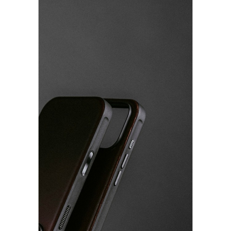 NOMAD θήκη δερμάτινη Modern MagSafe για Apple iPhone 17 PRO 6.3 2025 - ΚΑΦΕ - NM014322858