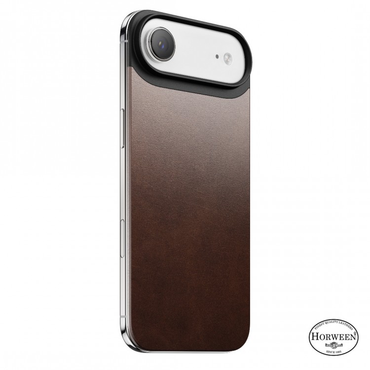 NOMAD θήκη Μαγνητική Horween SLIM 2.2mm ΔΕΡΜΑΤΙΝΗ MagSafe για Apple iPhone 17 Air 6.6 2025 - Rustic ΚΑΦΕ - NM014360858