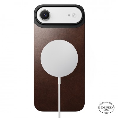 NOMAD θήκη Μαγνητική Horween SLIM 2.2mm ΔΕΡΜΑΤΙΝΗ MagSafe για Apple iPhone 17 Air 6.6 2025 - Rustic ΚΑΦΕ - NM014360858
