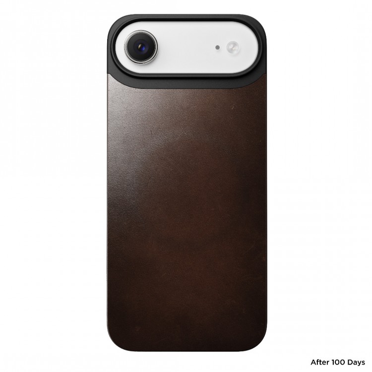NOMAD θήκη Μαγνητική Horween SLIM 2.2mm ΔΕΡΜΑΤΙΝΗ MagSafe για Apple iPhone 17 Air 6.6 2025 - Rustic ΚΑΦΕ - NM014360858