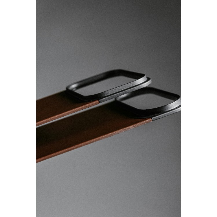 NOMAD θήκη Μαγνητική Horween SLIM 2.2mm ΔΕΡΜΑΤΙΝΗ MagSafe για Apple iPhone 17 Air 6.6 2025 - Rustic ΚΑΦΕ - NM014360858