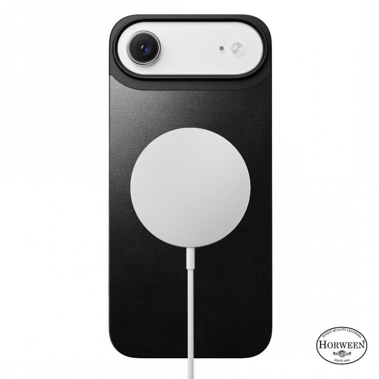 NOMAD θήκη Μαγνητική Horween SLIM 2.2mm ΔΕΡΜΑΤΙΝΗ MagSafe για Apple iPhone 17 Air 6.6 2025 - ΜΑΥΡΟ - NM014377858
