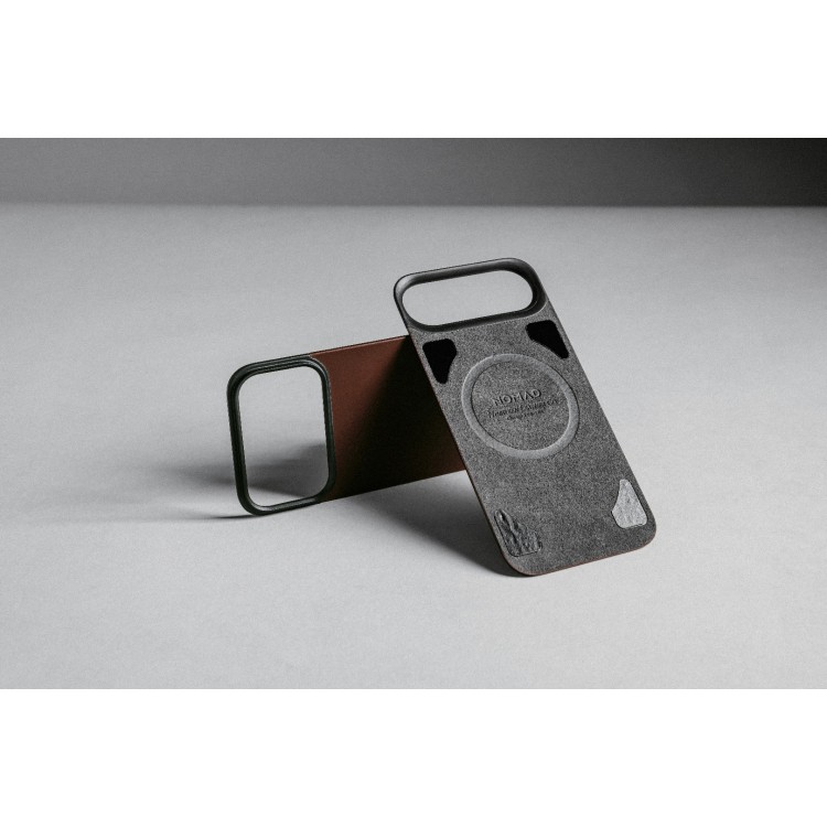 NOMAD θήκη Μαγνητική Horween SLIM 2.2mm ΔΕΡΜΑΤΙΝΗ MagSafe για Apple iPhone 17 Pro MAX 6.9 2025 - ΜΑΥΡΟ - NM014391858