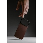 NOMAD θήκη Μαγνητική Horween SLIM 2.2mm ΔΕΡΜΑΤΙΝΗ MagSafe για Apple iPhone 17 Pro MAX 6.9 2025 - ΜΑΥΡΟ - NM014391858