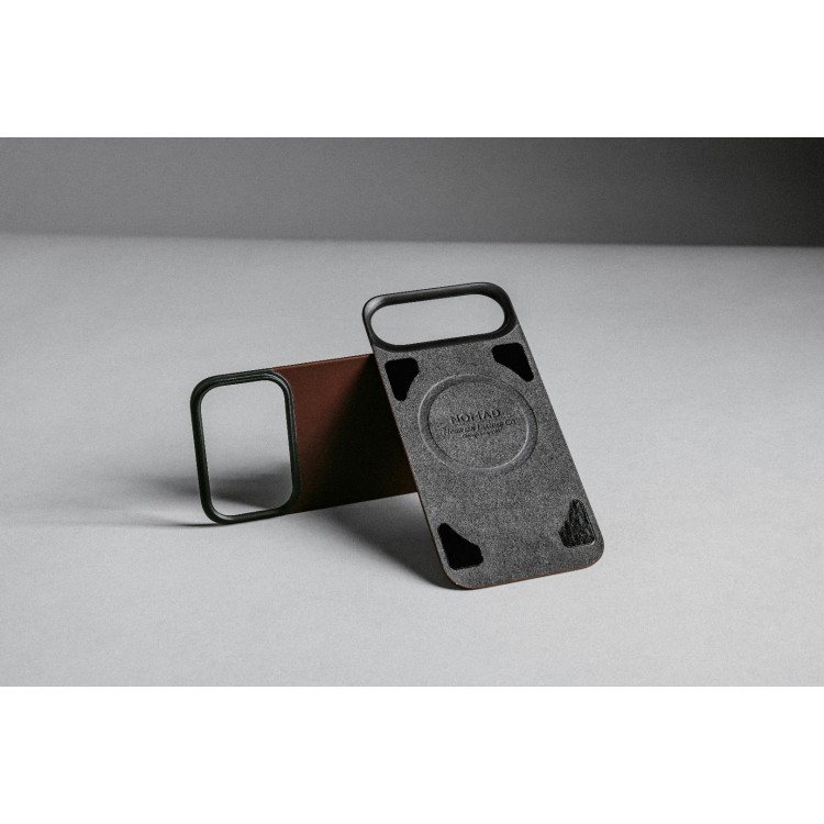 NOMAD θήκη Μαγνητική Horween SLIM 2.2mm ΔΕΡΜΑΤΙΝΗ MagSafe για Apple iPhone 17 Pro MAX 6.9 2025 - ΜΑΥΡΟ - NM014391858