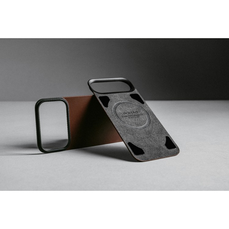 NOMAD θήκη Μαγνητική Horween SLIM 2.2mm ΔΕΡΜΑΤΙΝΗ MagSafe για Apple iPhone 17 Pro MAX 6.9 2025 - Rustic ΚΑΦΕ - NM014384858