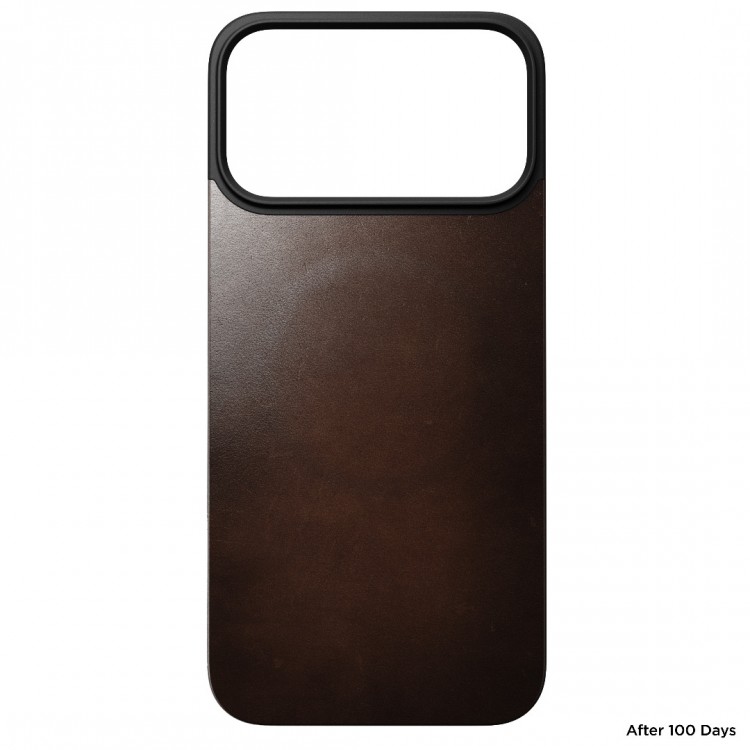 NOMAD θήκη Μαγνητική Horween SLIM 2.2mm ΔΕΡΜΑΤΙΝΗ MagSafe για Apple iPhone 17 Pro MAX 6.9 2025 - Rustic ΚΑΦΕ - NM014384858