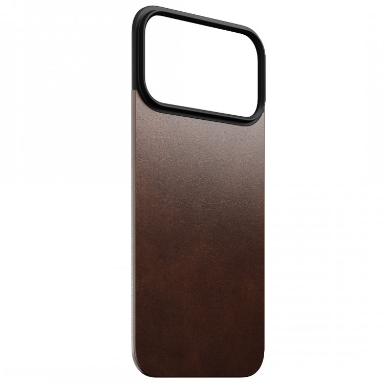 NOMAD θήκη Μαγνητική Horween SLIM 2.2mm ΔΕΡΜΑΤΙΝΗ MagSafe για Apple iPhone 17 Pro MAX 6.9 2025 - Rustic ΚΑΦΕ - NM014384858