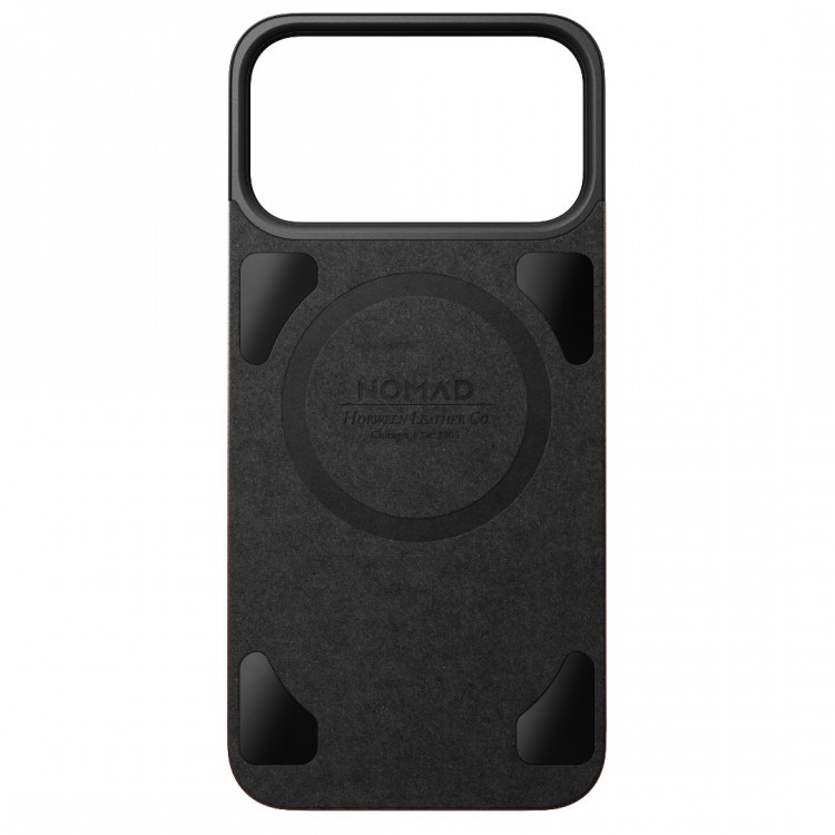 NOMAD θήκη Μαγνητική Horween SLIM 2.2mm ΔΕΡΜΑΤΙΝΗ MagSafe για Apple iPhone 17 Pro MAX 6.9 2025 - Rustic ΚΑΦΕ - NM014384858