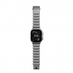 Nomad Stratos Titanium Grade 4 BAND FKM Μπρασελέ Μεταλλικό για Apple Watch SERIES - 42/44/45/46/49mm ULTRA 1/2/3 - Natural ΤΙΤΑΝΙΟ / ΜΑΥΡΟ - NM014421858 