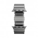Nomad Stratos Titanium Grade 4 BAND FKM Μπρασελέ Μεταλλικό για Apple Watch SERIES - 42/44/45/46/49mm ULTRA 1/2/3 - Natural ΤΙΤΑΝΙΟ / ΜΑΥΡΟ - NM014421858 