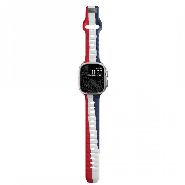 NOMAD Sport Strap SPECIAL EDITION M/L Waterproof silicone M/L για Apple Watch Ultra 2/1(49mm), 9/8/7 (45mm)/6/SE/5/4 (44mm), /3/2/1 (42mm) - Summer Games 2024 - NM014988858