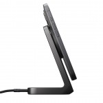 Nomad Stand One, 2nd Gen , Σταθμός φόρτισης MAGSAFE 15W, με 2.0μ. USB-C σε USB-C καλώδιο - Carbide ΜΑΥΡΟ - NM01518385