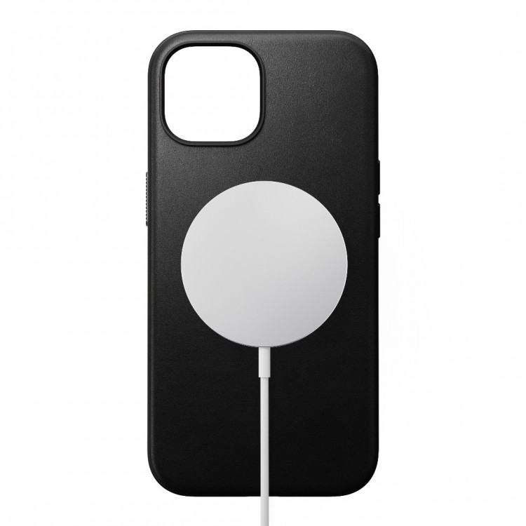 NOMAD θήκη δερμάτινη RUGGED MODERN MagSafe για Apple iPhone 15 6.1 2023 - ΜΑΥΡΟ - NM01604785