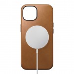 NOMAD θήκη δερμάτινη RUGGED MODERN MagSafe για Apple iPhone 15 6.1 2023 - English Tan ΚΑΦΕ - NM01606185