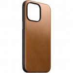 NOMAD θήκη δερμάτινη RUGGED MODERN MagSafe για Apple iPhone 15 PRO MAX 6.7 2023 - English Tan ΚΑΦΕ - NM01620785