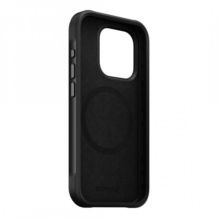 NOMAD θήκη Rugged Protective MagSafe με Πολυκαρβονικό πλαίσιο για Apple iPhone 15 Pro 6.1 2023 - Shadow ΜΑΥΡΟ - NM01639985