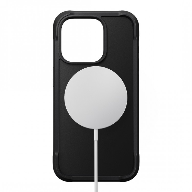 NOMAD θήκη Rugged Protective MagSafe με Πολυκαρβονικό πλαίσιο για Apple iPhone 15 Pro MAX 6.7 2023 - Shadow ΜΑΥΡΟ - NM01642985