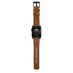 Nomad Δερμάτινο λουράκι Modern για Apple Watch SERIES , Apple Watch Ultra (49mm) 8/7 (45mm)/6/SE/5/4 (44mm)/3/2/1 (42mm) - english tan ΚΑΦΕ ΜΑΥΡΟ - NM01804185