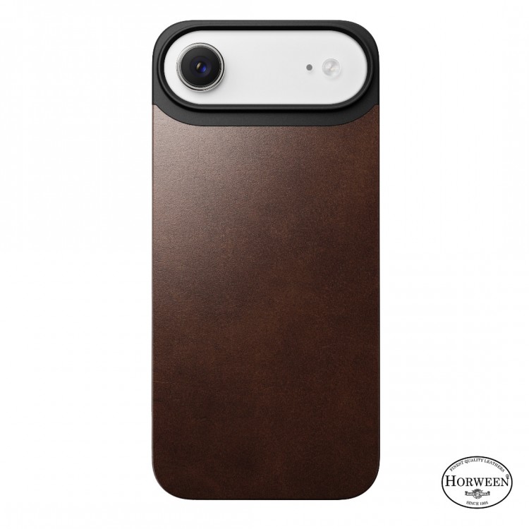 NOMAD θήκη Μαγνητική Horween SLIM 2.2mm ΔΕΡΜΑΤΙΝΗ MagSafe για Apple iPhone 17 Air 6.6 2025 - Rustic ΚΑΦΕ - NM014360858