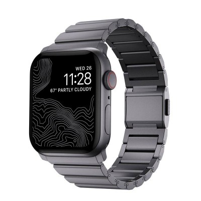 Nomad Aluminum BAND Strap Bracelet for Apple Watch SERIES - 42mm-44mm-45mm-49mm - Space Grey - NM01327585 