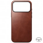NOMAD θήκη δερμάτινη Modern Horween MagSafe SE για Apple iPhone 17 PRO MAX 6.9 2025 - Olde Dublin RUSTIC ΚΑΦΕ - NM014223858