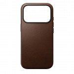 NOMAD θήκη δερμάτινη Modern MagSafe για Apple iPhone 17 PRO 6.3 2025 - ΚΑΦΕ - NM014322858