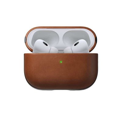 Θήκη Nomad Δερμάτινη για Apple AirPods Pro 2 - ENGLISH TAN ΚΑΦΕ - NM01999485