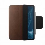 NOMAD θήκη δερμάτινη Magnetic Pencil Folio Plus για Apple iPad Pro 12.9 (6th/5th/4th/3rd gen) 2018/20/21/22 & iPad AIR 13 M2 2024 - ΚΑΦΕ - NM01109785