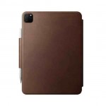 NOMAD θήκη δερμάτινη Magnetic Pencil Folio Plus για Apple iPad Pro 12.9 (6th/5th/4th/3rd gen) 2018/20/21/22 & iPad AIR 13 M2 2024 - ΚΑΦΕ - NM01109785