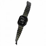 Nomad Stratos Titanium Grade 4 BAND FKM Μπρασελέ Μεταλλικό για Apple Watch SERIES - 42/44/45/46/49mm ULTRA 1/2/3 - ΜΑΥΡΟ ΤΙΤΑΝΙΟ / Volt LIME - NM011130858
