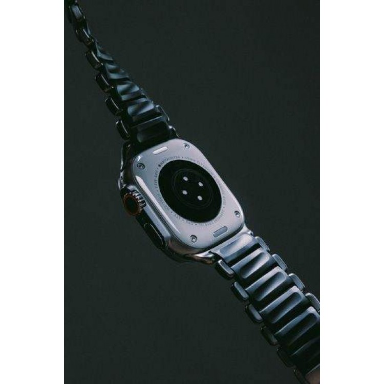 Nomad Stratos Titanium Grade 4 BAND FKM Μπρασελέ Μεταλλικό για Apple Watch SERIES - 42/44/45/46/49mm ULTRA 1/2/3 - ΜΑΥΡΟ ΤΙΤΑΝΙΟ / ΜΑΥΡΟ - NM011154858 