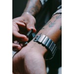 Nomad Stratos Titanium Grade 4 BAND FKM Μπρασελέ Μεταλλικό για Apple Watch SERIES - 42/44/45/46/49mm ULTRA 1/2/3 - ΜΑΥΡΟ ΤΙΤΑΝΙΟ / ΜΑΥΡΟ - NM011154858 