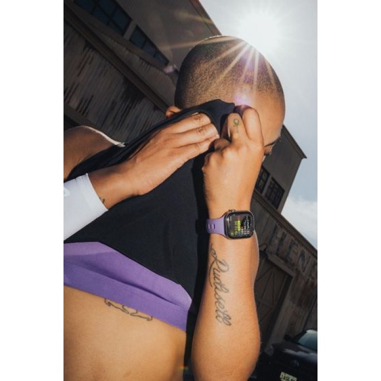 NOMAD Tempo Αδιάβροχο λουράκι FKM σιλικόνης με Αλουμινίου Pin για Apple Watch SERIES - 38/40/41/42mm - ΜΩΒ - NM011376858