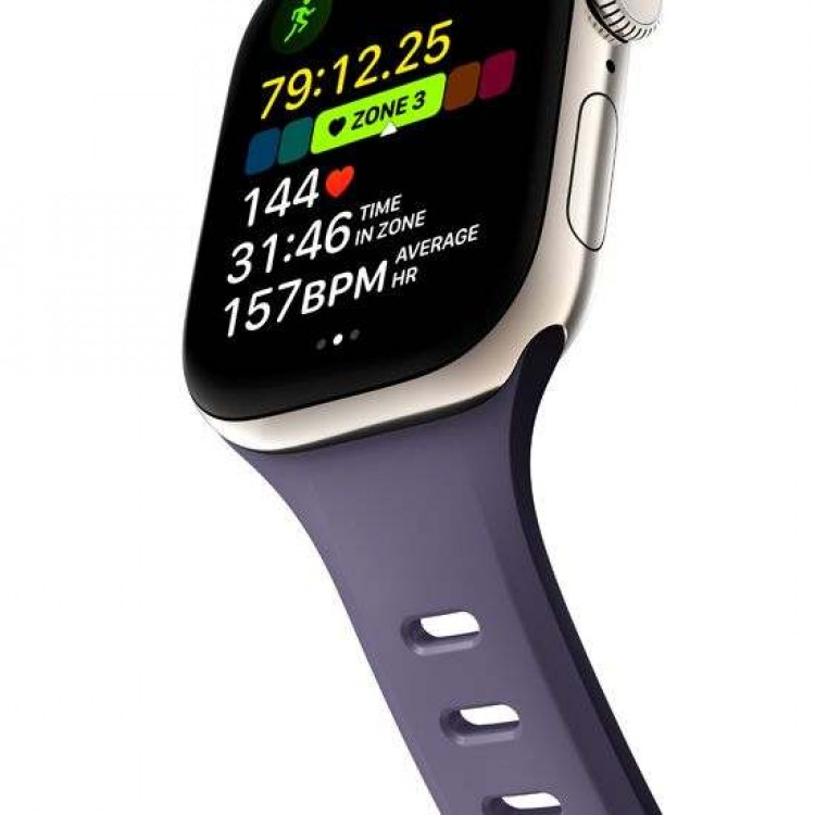 NOMAD Tempo Αδιάβροχο λουράκι FKM σιλικόνης με Αλουμινίου Pin για Apple Watch SERIES - 38/40/41/42mm - ΜΩΒ - NM011376858