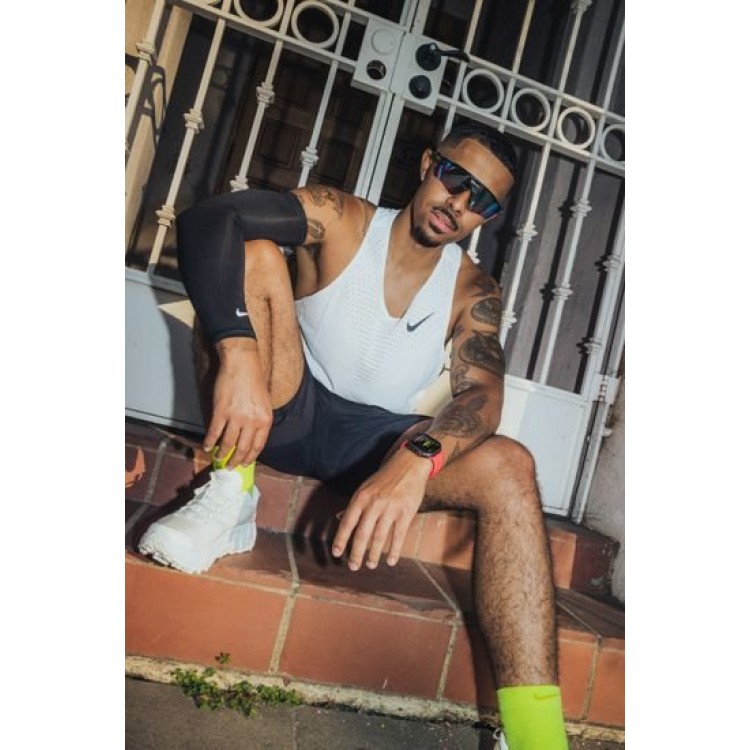 NOMAD Tempo Αδιάβροχο λουράκι FKM σιλικόνης με Αλουμινίου Pin για Apple Watch SERIES - 38/40/41/42mm - Coral ΚΟΚΚΙΝΟ - NM011383858