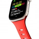 NOMAD Tempo Αδιάβροχο λουράκι FKM σιλικόνης με Αλουμινίου Pin για Apple Watch SERIES - 38/40/41/42mm - Coral ΚΟΚΚΙΝΟ - NM011383858