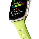 NOMAD Tempo Αδιάβροχο λουράκι FKM σιλικόνης με Αλουμινίου Pin για Apple Watch SERIES - 38/40/41/42mm - Lime - NM011390858