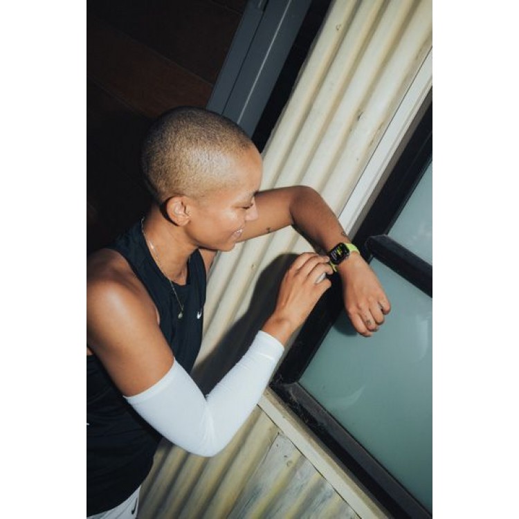 NOMAD Tempo Αδιάβροχο λουράκι FKM σιλικόνης με Αλουμινίου Pin για Apple Watch SERIES - 38/40/41/42mm - Lime - NM011390858