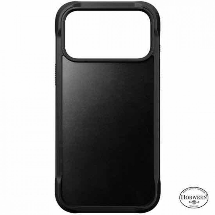NOMAD θήκη Rugged ΔΕΡΜΑΤΙΝΗ Horween MagSafe με Πολυκαρβονικό πλαίσιο για Apple iPhone 17 Pro 6.3 2025 - ΜΑΥΡΟ - NM011802858