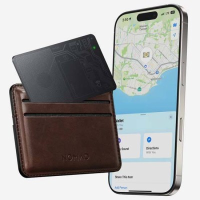 NOMAD Ultra-thin "Apple's Find My" app συμβατή κάρτα εύρεσης για Μαγνητικό Πορτοφόλι  - ΜΑΥΡΟ - NM01297185