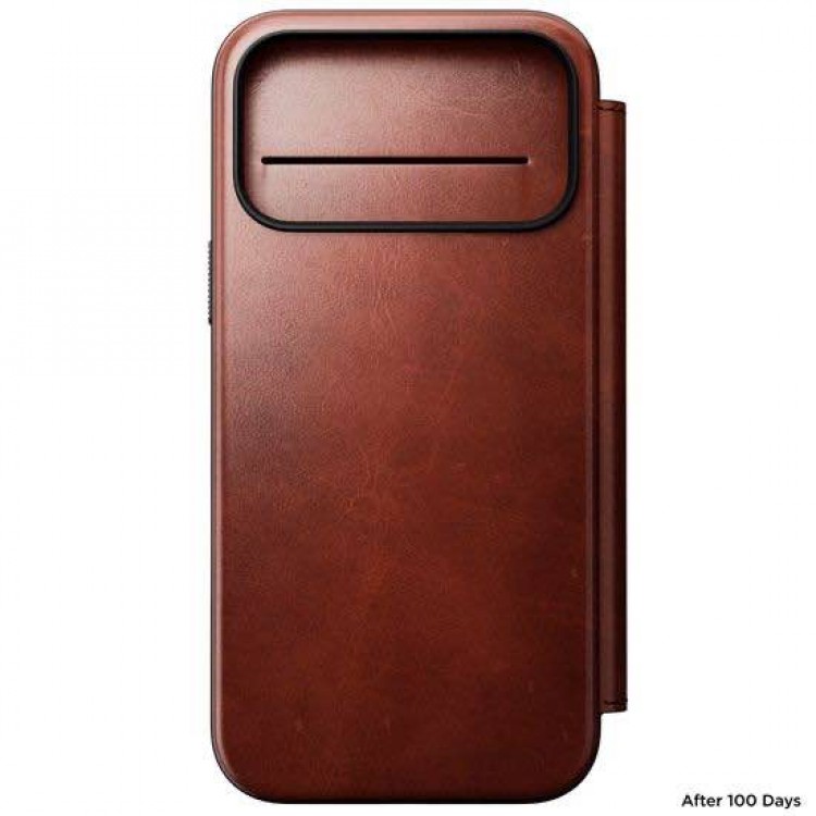 NOMAD θήκη δερμάτινη MODERN SE Horween Πορτοφόλι MagSafe για Apple iPhone 17 Pro Max 6.9 2025 - Olde Dublin ΚΑΦΕ - NM014087858