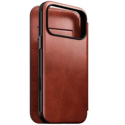 NOMAD θήκη δερμάτινη MODERN SE Horween Πορτοφόλι MagSafe για Apple iPhone 17 Pro Max 6.9 2025 - Olde Dublin ΚΑΦΕ - NM014087858
