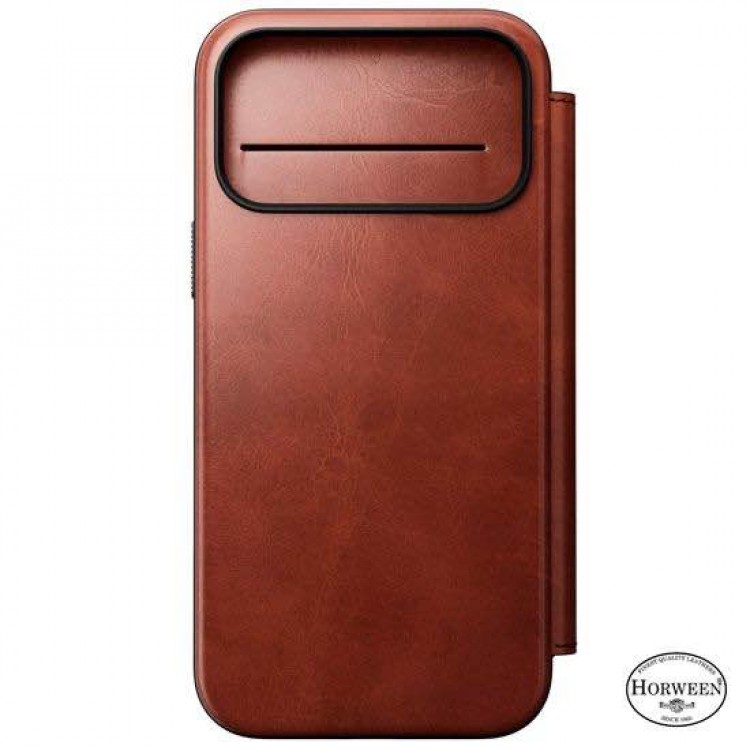 NOMAD θήκη δερμάτινη MODERN SE Horween Πορτοφόλι MagSafe για Apple iPhone 17 Pro Max 6.9 2025 - Olde Dublin ΚΑΦΕ - NM014087858
